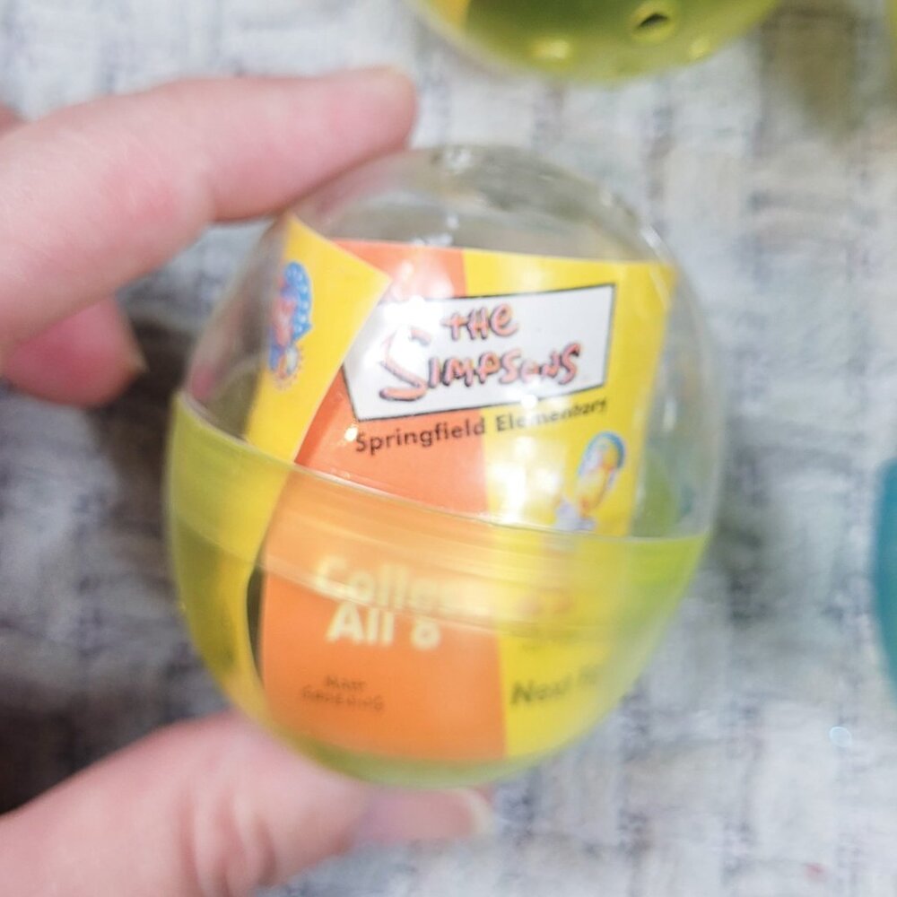 Simpsons Tomy Gacha Figures & Silly Putty w/ Molding Stamps Sealed - Picture 8 of 13